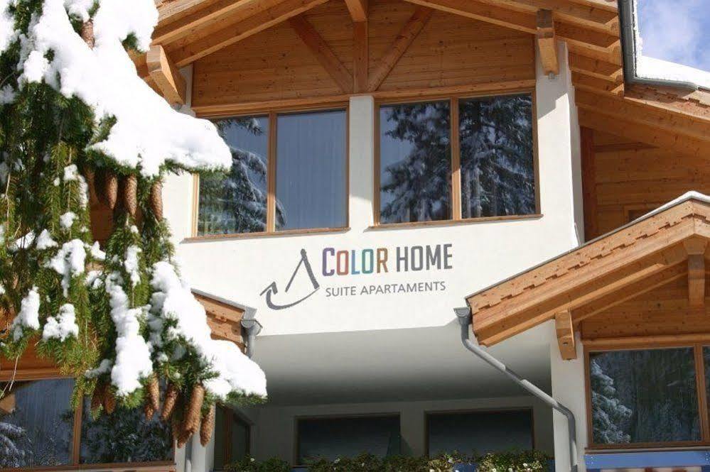 Color Home Suite Apartments Predazzo Bagian luar foto